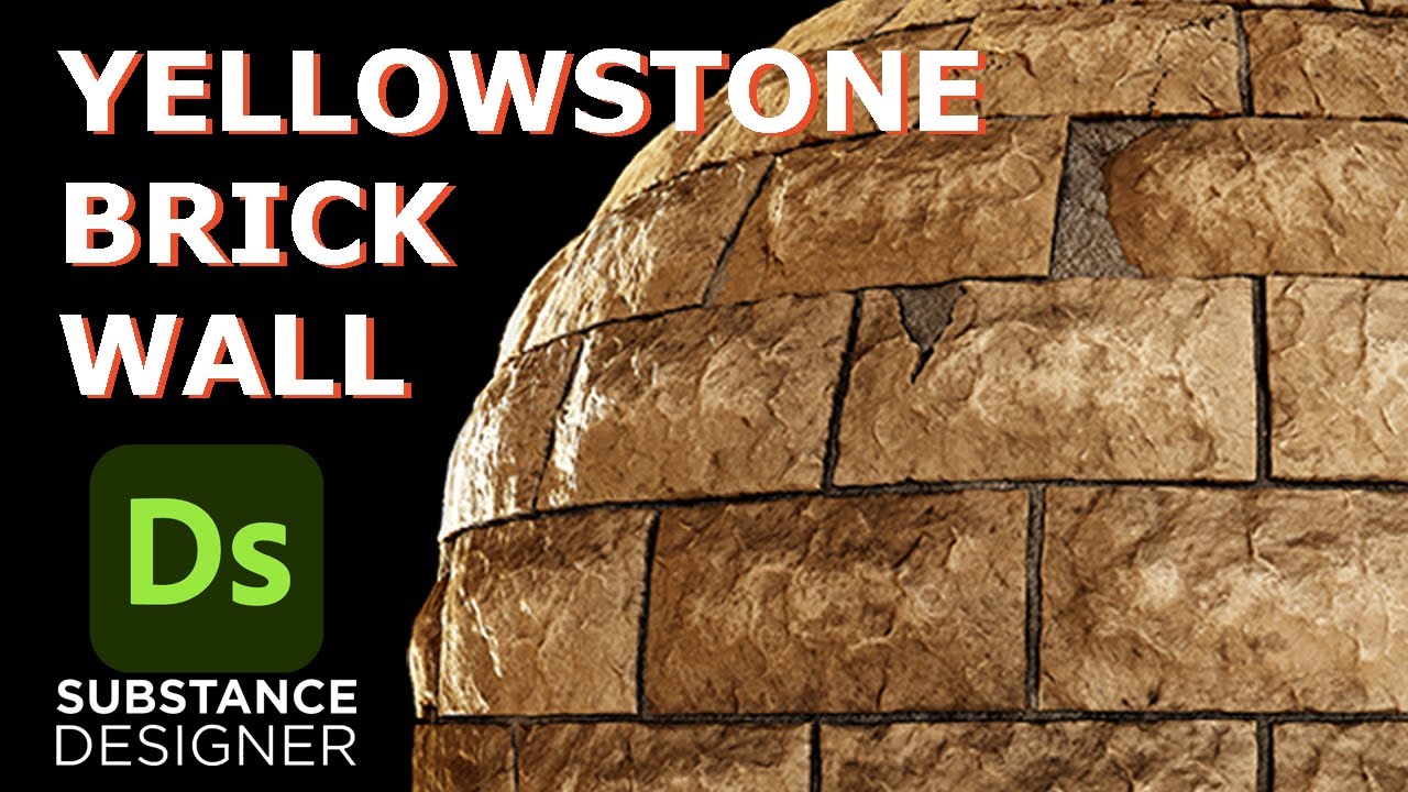 Yellowstone Brick Wall Material Tutorial - Substance Designer