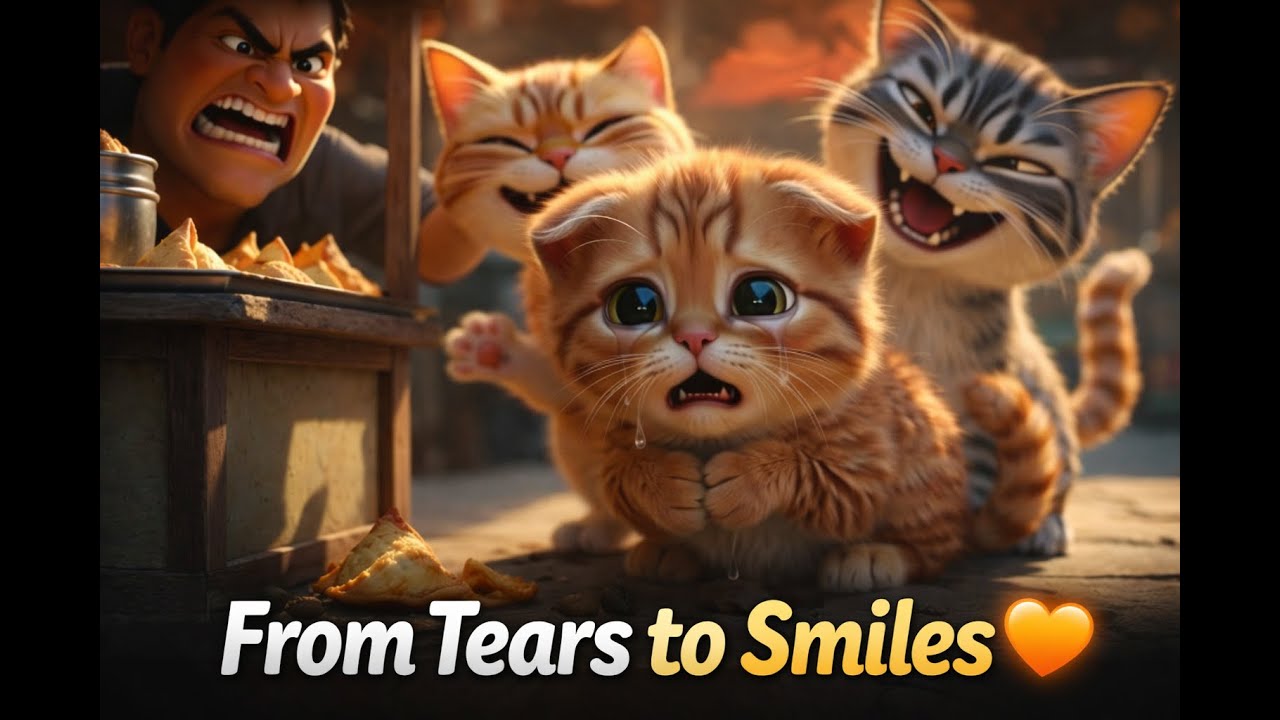 From Tears to Smiles 🧡 | A Hungry Kitten’s Journey of Love & Hope