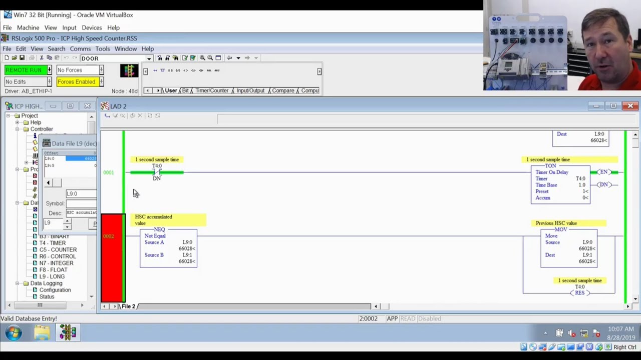 Calculate the Rate, Speed, or RPM on High Speed Counter in RsLogix 500