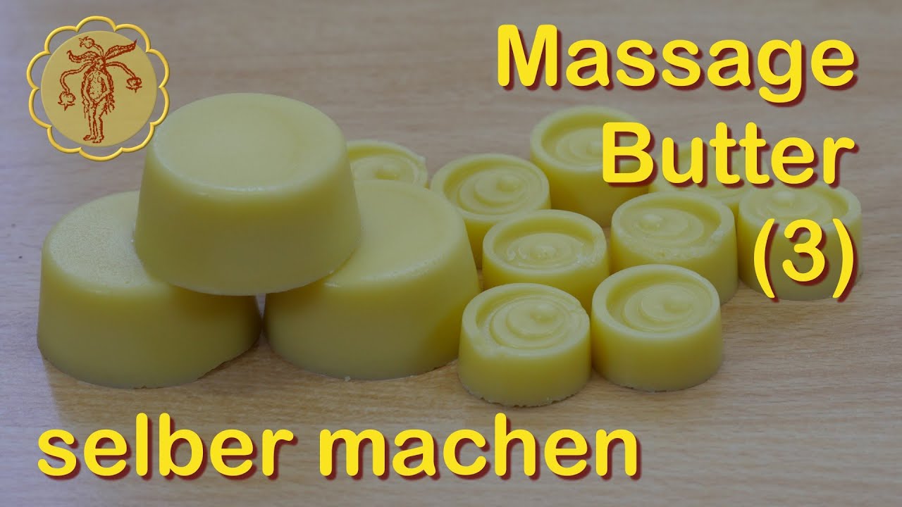 Massagebutter selber machen - mit Kakaobutter und Kokosöl