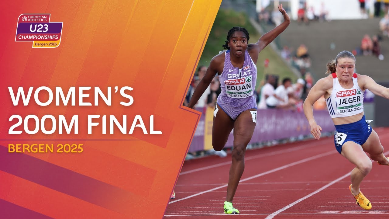 DRAMATIC finish! 😱 Women's 200m final | Bergen 2025 European Athletics U23 Championships