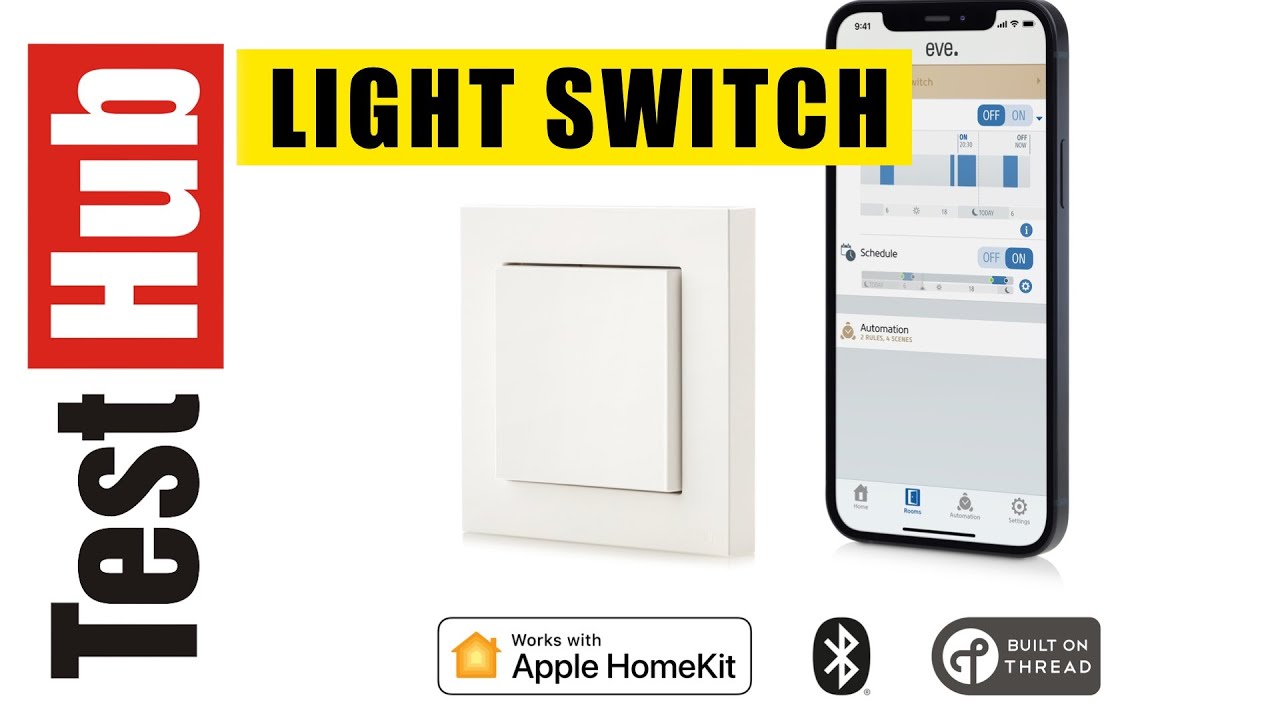 EVE Light Switch - Thread Intelligent Light Switch for Apple Home - inteligentny włącznik ścienny