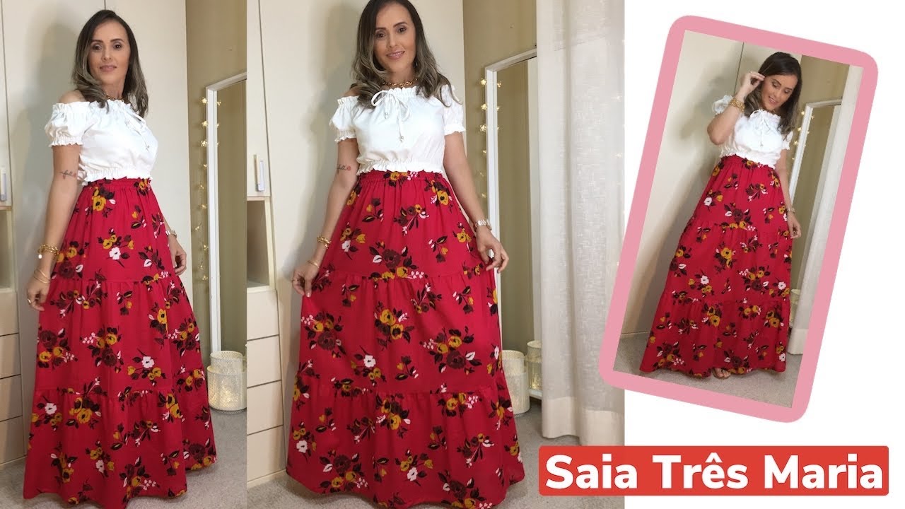 Diy: PASSO A PASSO SAIA 3 BABADOS (TRÊS MARIAS)