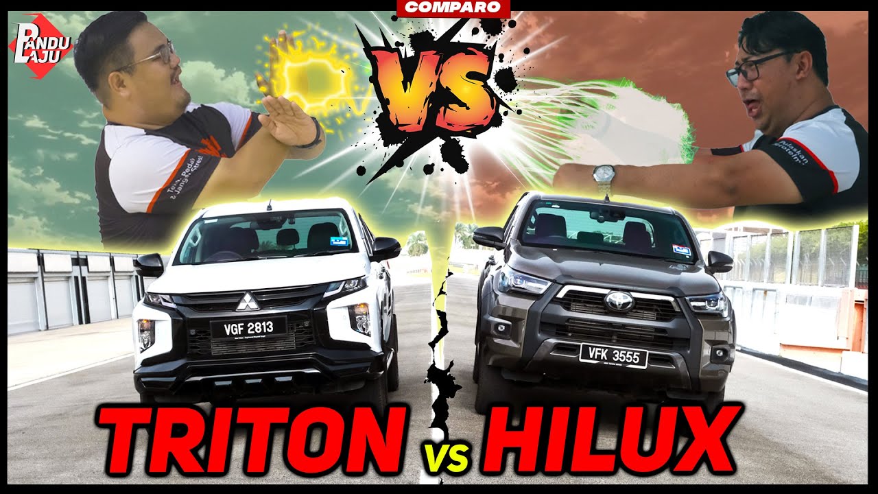 Mitsubishi Triton Athlete vs Toyota Hilux Rogue! Mana Satu King of Trak Pikap?