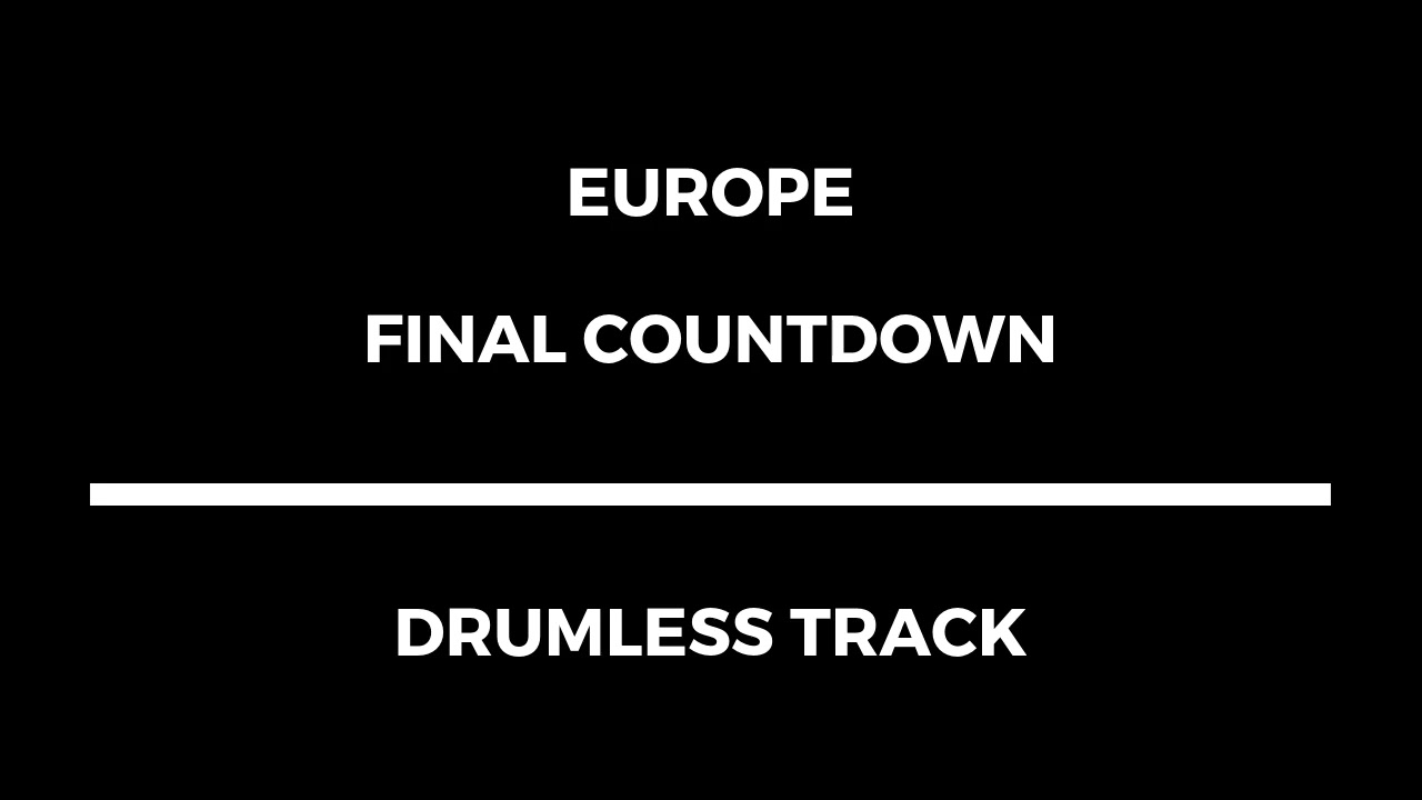 Europe - Final Countdown (drumless)