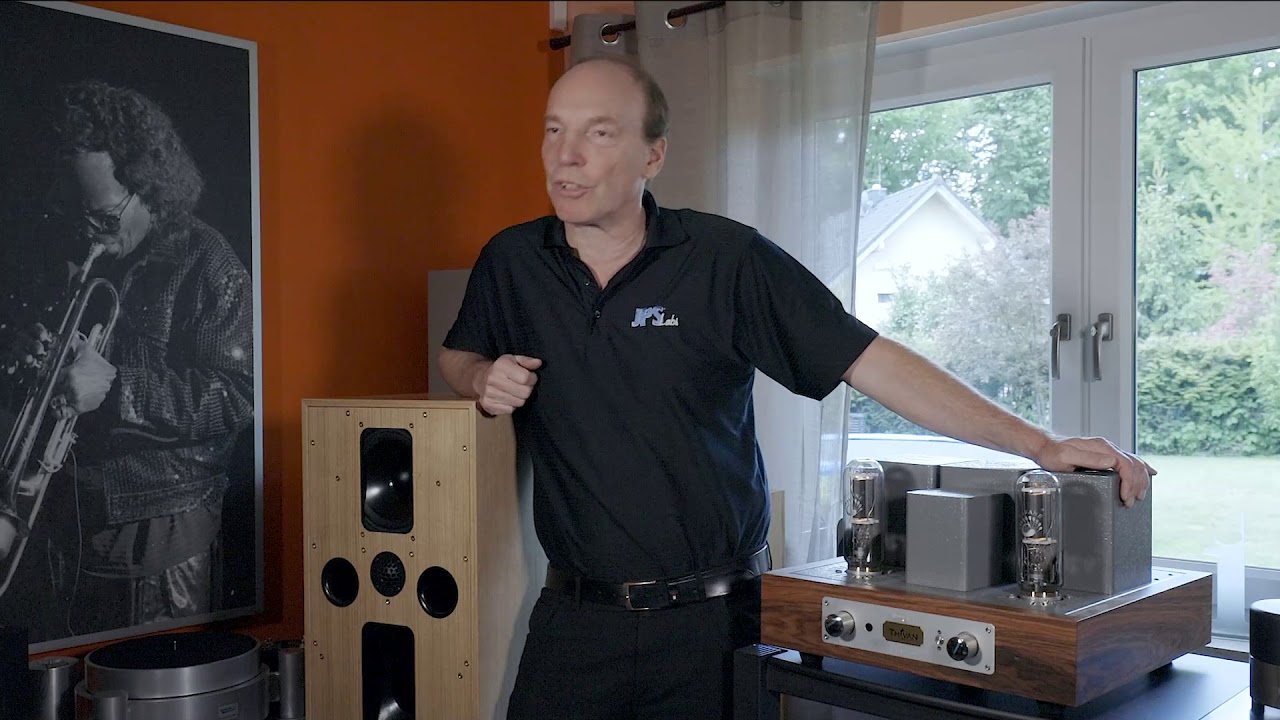 Thivan Labs Swan 211 tube amp in demo at Uwe Heile, Audio Offensive with Music of Martin Vatter