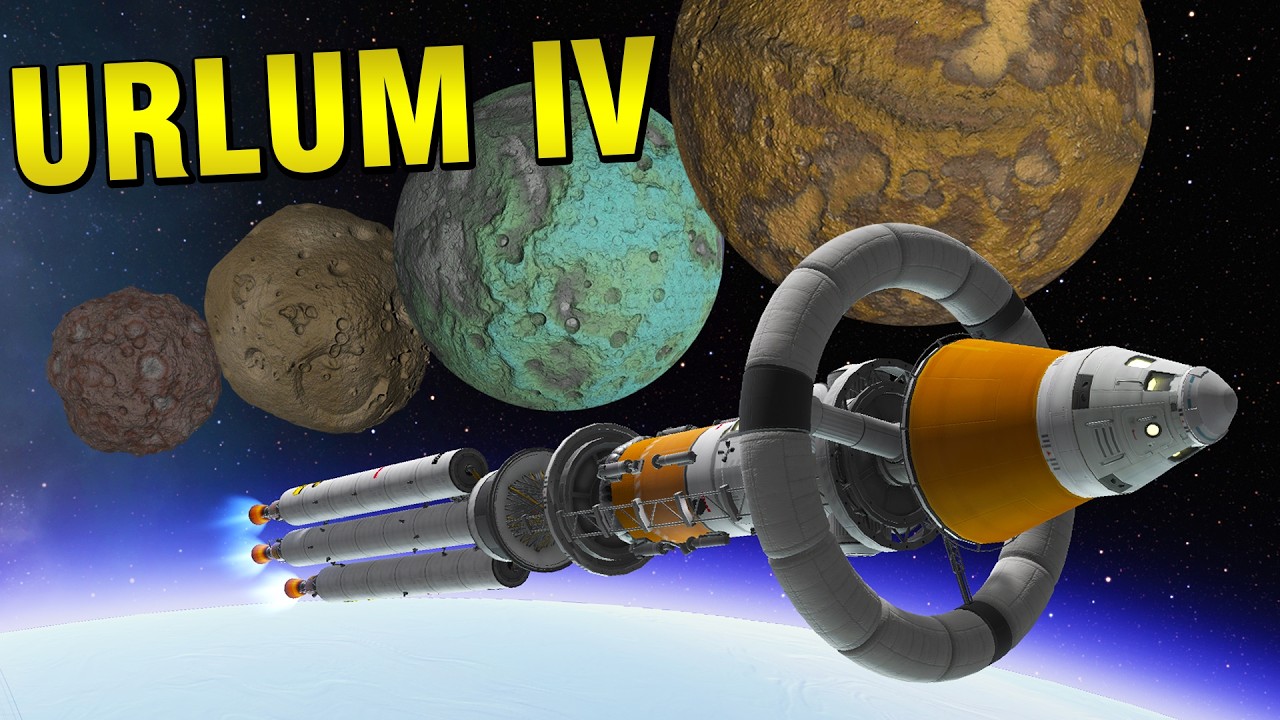 KSP Outer Planets: Landing on EVERY URLUM MOON in ONE LAUNCH!