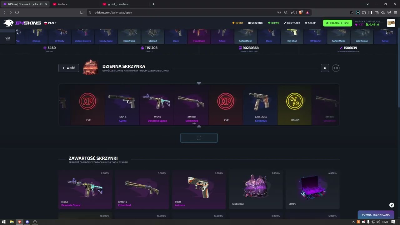 amazing drop from daily case G4skins