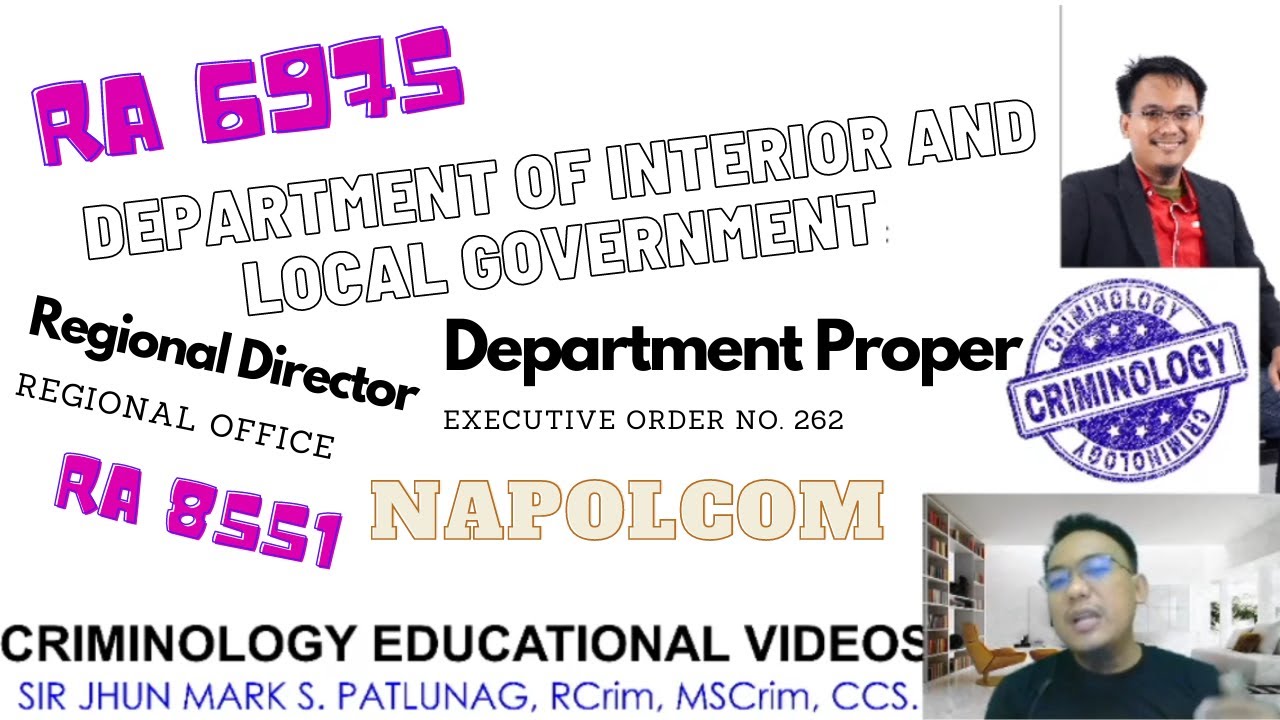 Department of Interior and Local Government (DILG) / Law Enforcement Organization / Criminology
