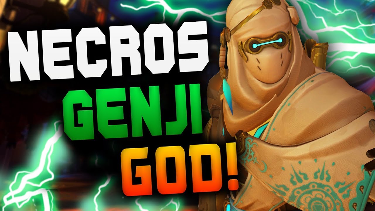 Insane Genji - Necros! 11 Dragonblade Kills! 4187 SR! [ OVERWATCH SEASON 14 TOP 500 ]