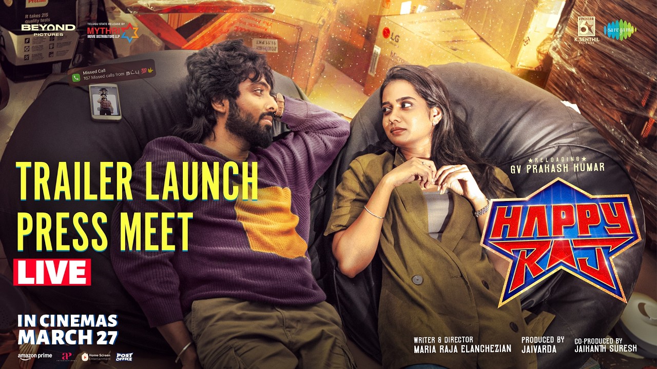Happy Raj Telugu Trailer Launch Press Meet LIVE | GV Prakash | Abbas | Sri Gouri Priya