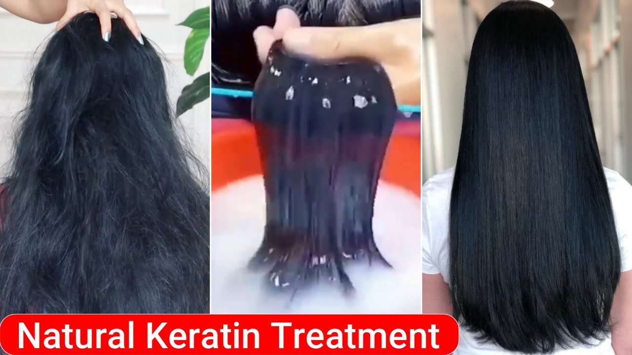 चावल की माढ़ से घर पर ऐसे करे Natural Keratin - Smoothening at home-in 30 mins Smooth Shiny Long Hair