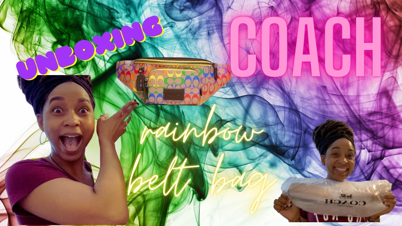 COACH UNBOXING RAINBOW BELT BAG