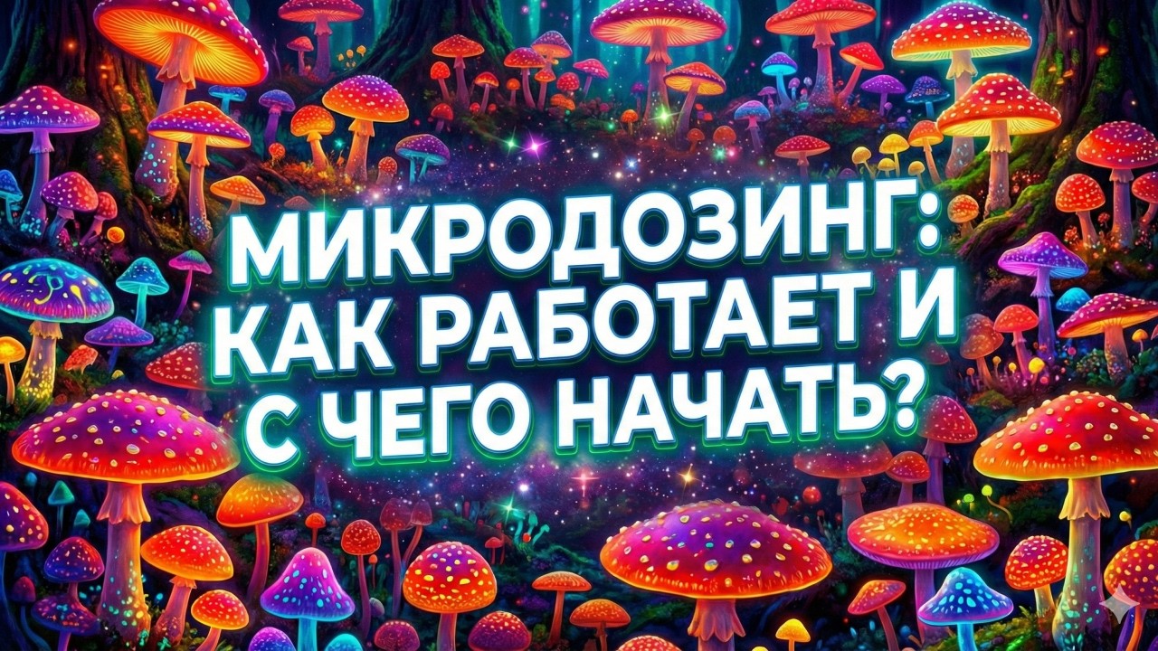 МИКРОДОЗИНГ: ПОЛНЫЙ ГАЙД ПО ГРИБАМ 🍄