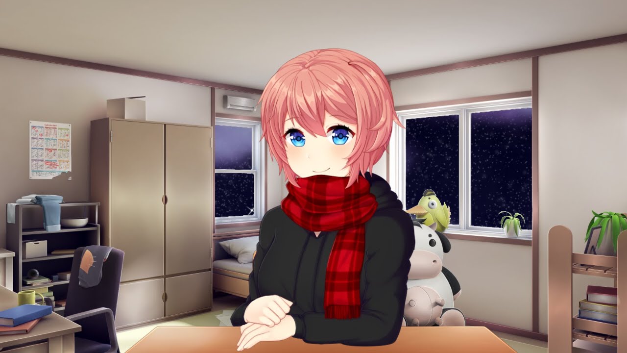 Me and sayori playing tic tac toe