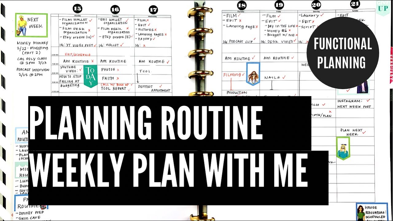 Planner Routine: My Functional Planner Weekly Setup