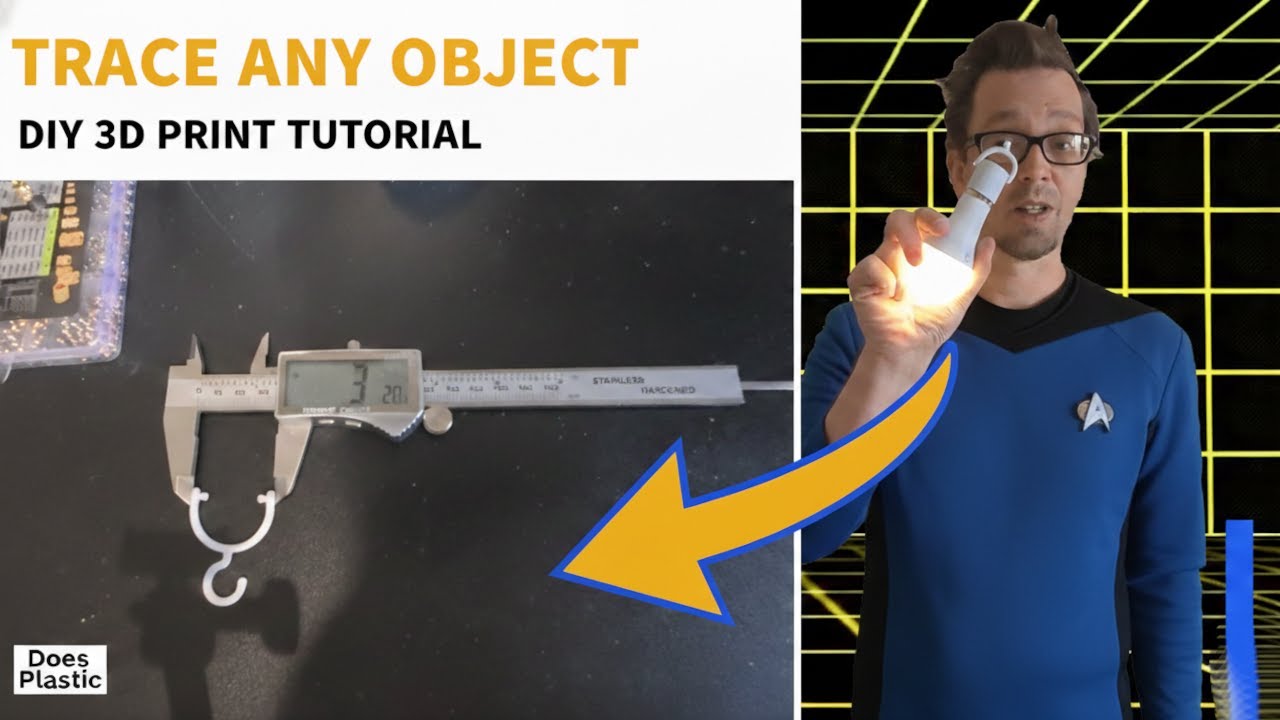 Trace Real Objects (Blender & Caliper Tutorial)