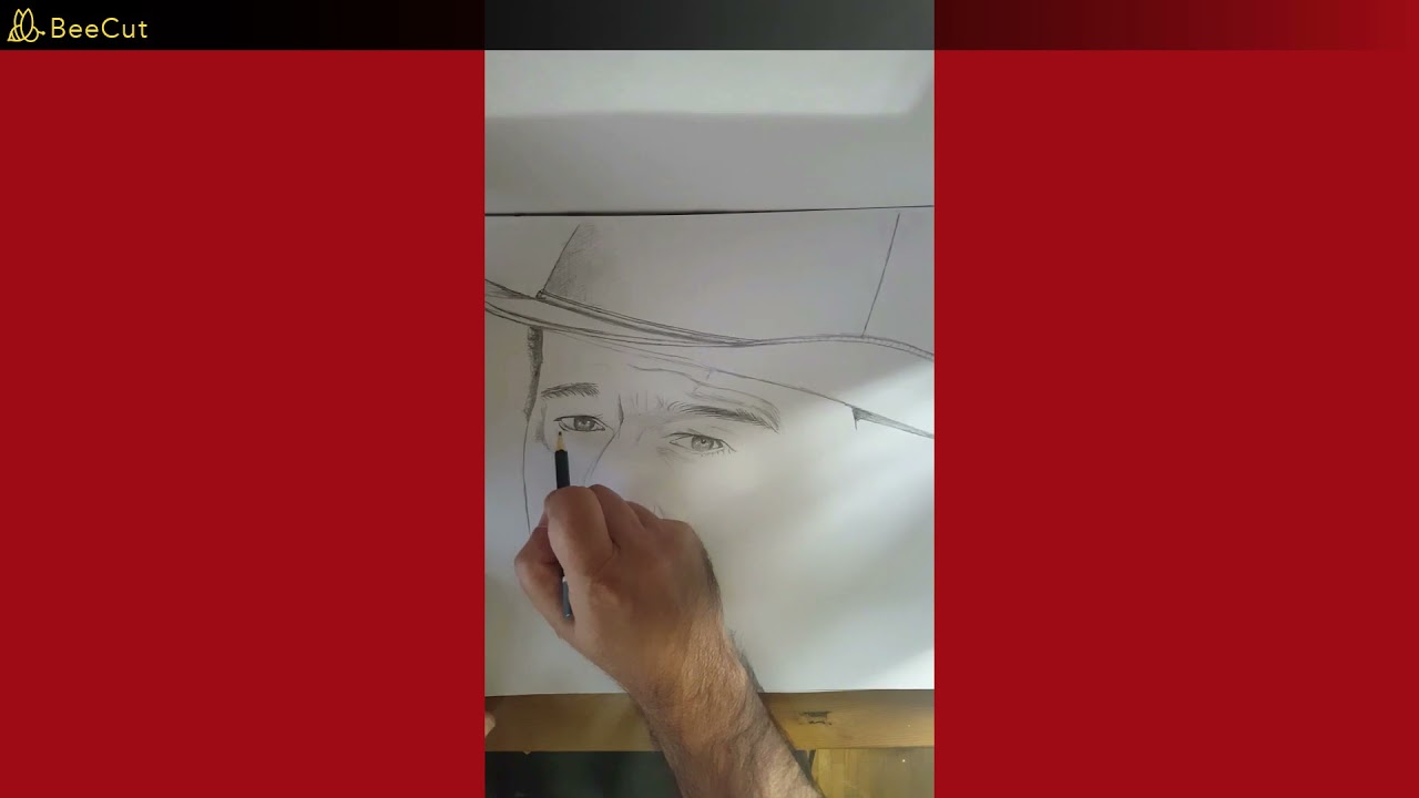 John Wayne pencil drawing | John Wayne pencil drawing |Карандашный рисунок Джона Уэйна |
