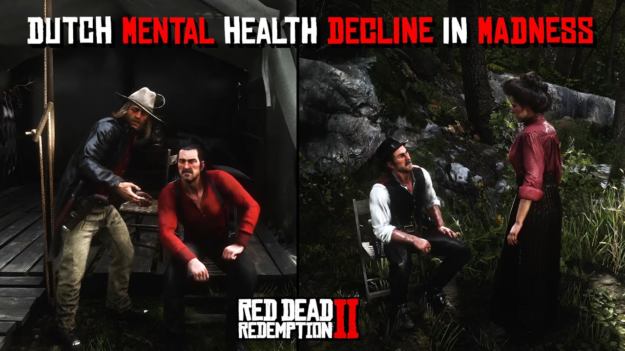 How Dutch Mental Health Decline In Madness Chapter 6 In Red Dead Redemption 2  (Hidden Dialogues)