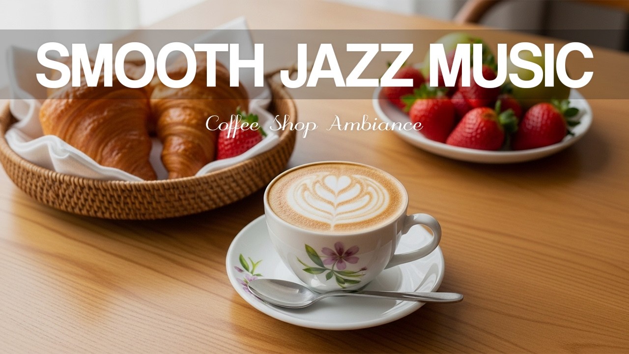 Smooth Jazz Music☕ Delicate Bossa Nova Instrumental & Relaxing Jazz Cafe Music for Studying.