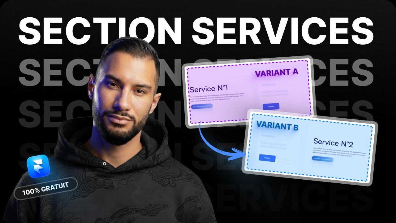 2 - Créer une Section Services PRO dans FRAMER (tuto pour débutants)