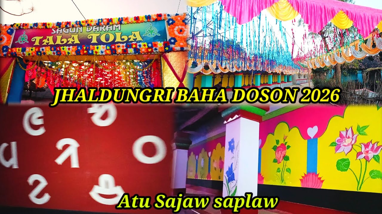 Jhaldungri baha Doson 2026//Atu sajaw saplaw//Santali vlogs video//