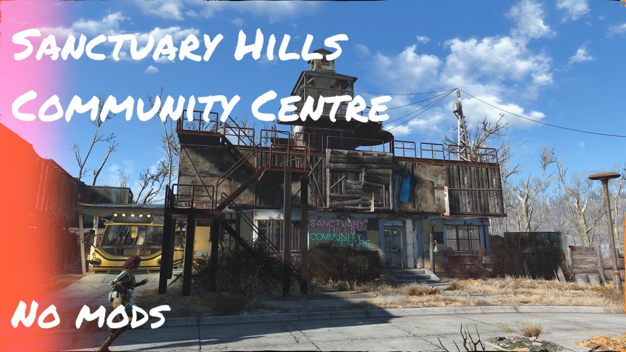Sanctuary Hills Community Centre Build - Fallout 4 (No Mods)