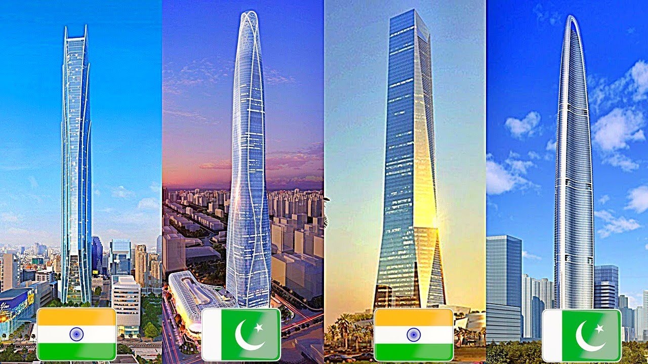 Pakistan Vs India Tallest Buildings Comparison | 2021