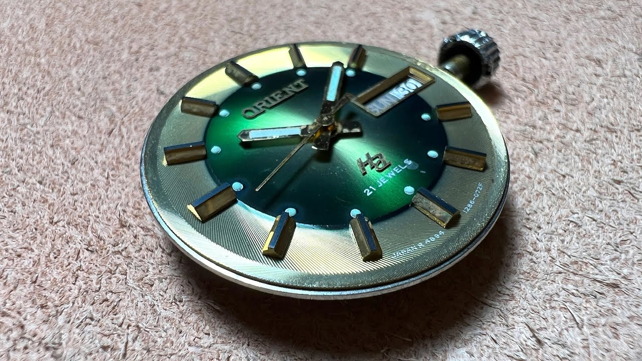 Orient Ha Hiace 1970s case SS 21Jewels service