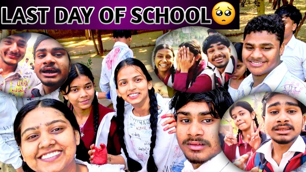 LAST DAY OF SCHOOL 🏫 || LAST ENJOYMENT WITH CLASSMATES 🥺❤️