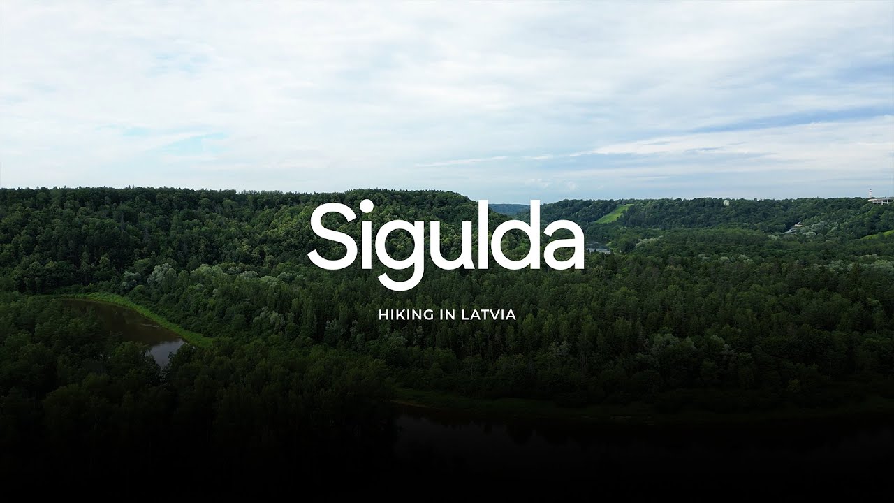 Hiking in Latvia | Sigulda | Baltic sea | First 20km | 4K video