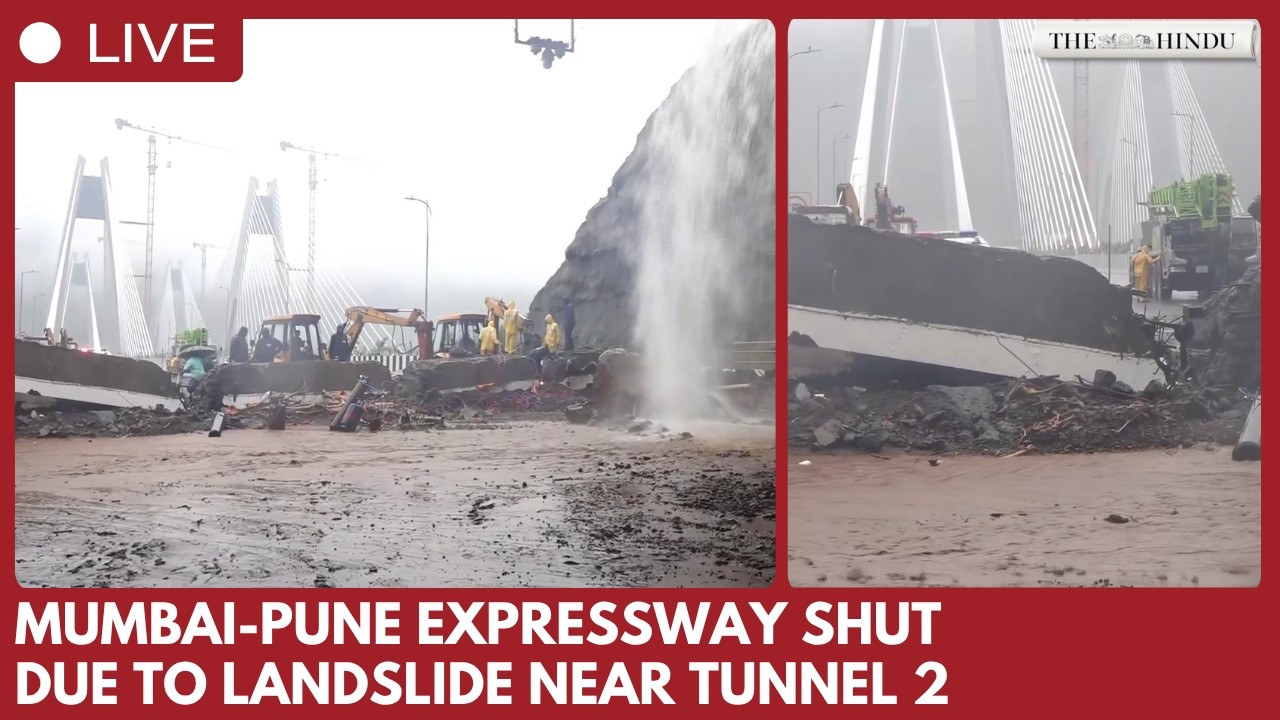 Mumbai-Pune Expressway traffic disrupted after landslide near Tunnel 2
