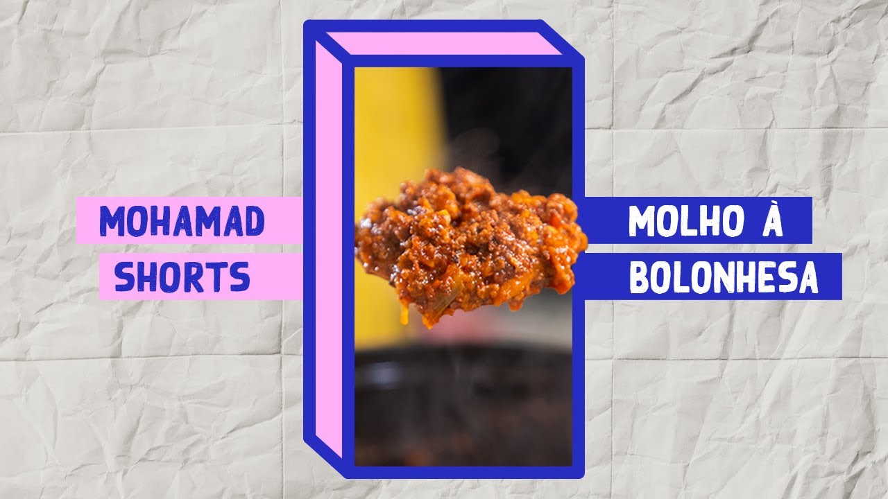 RECEITA DE MOLHO A BOLONHESA | Mohamad Hindi | #shorts
