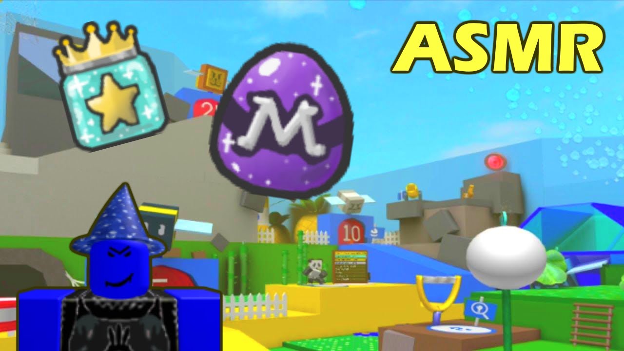ASMR Roblox bee swarm simulator (mouth sounds and clicking)