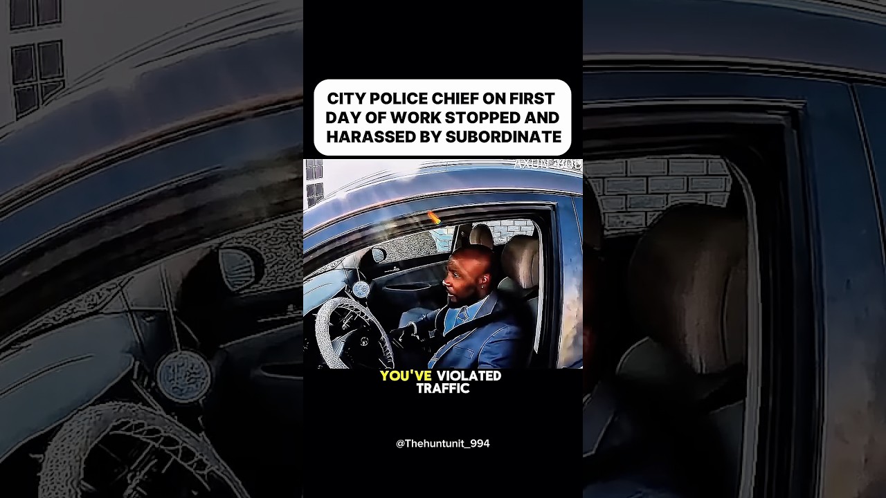 City police chief on first day of work stopped and harassed by subordinate #shorts #trending  #viral
