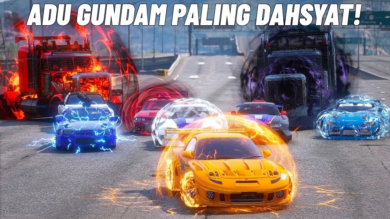 ADU GUNDAM PALING KUAT SEMUA KEKUATAN TAK TERKALAHKAN BERKUMPUL