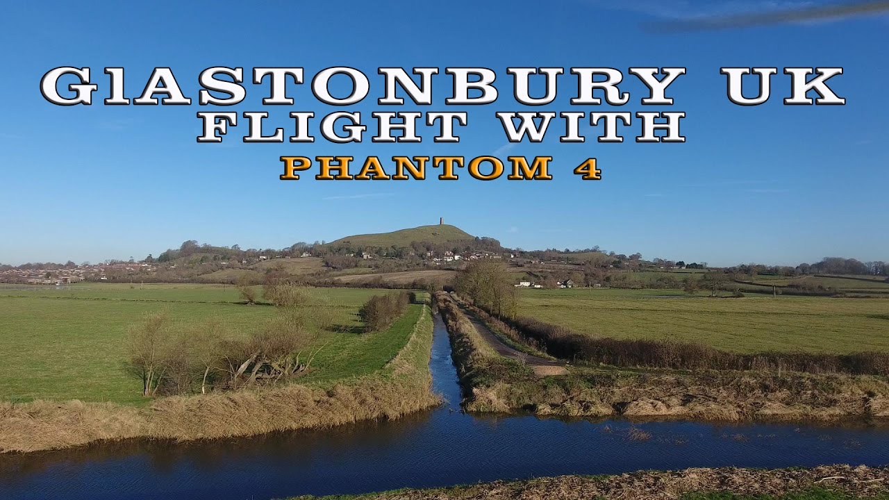 Glastonbury, Somerset England  From The Air  (4K)