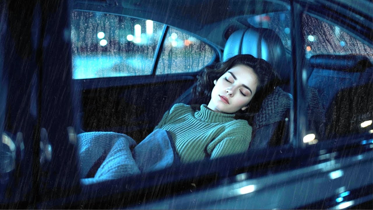 Heavy Rain ASMR Inside a Car at Night 🌧️🚗 | Fall Asleep Fast