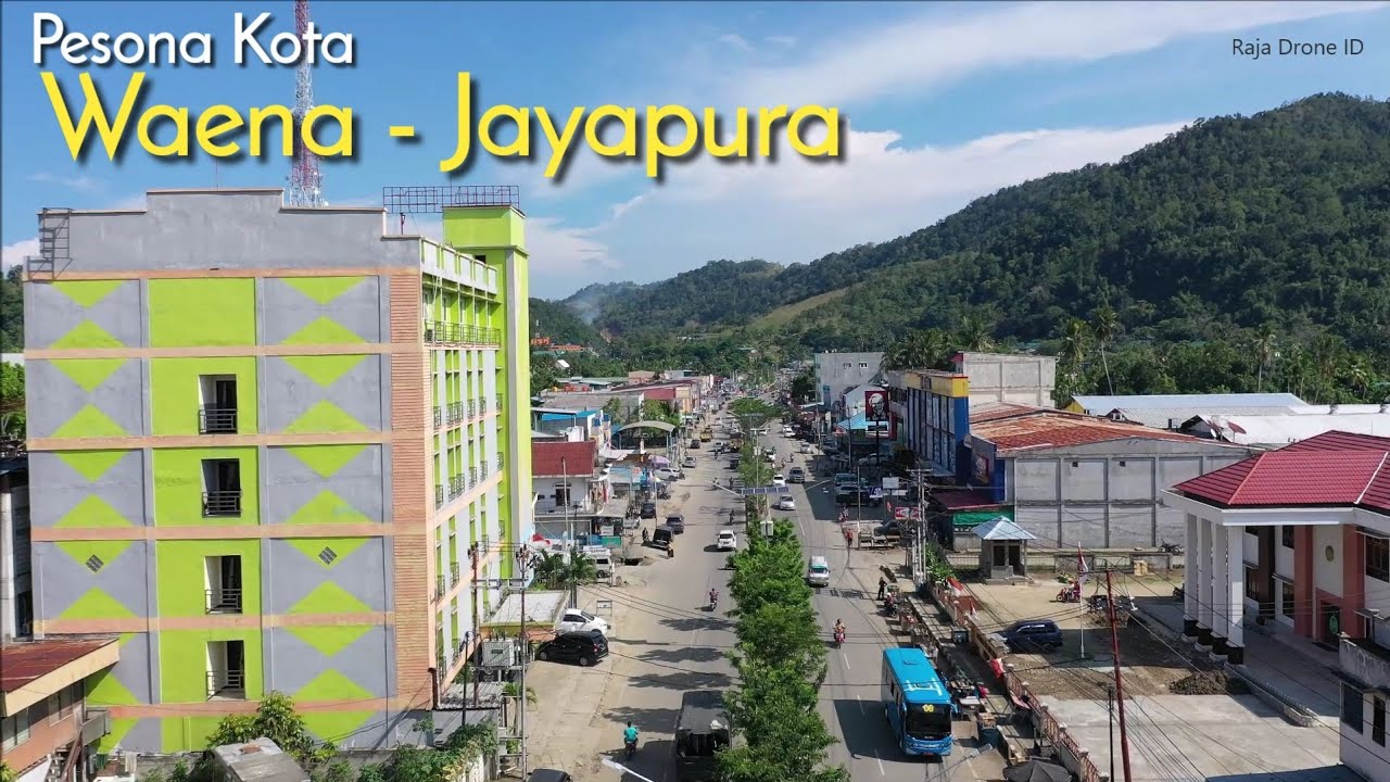 Kota Waena Jayapura, Drone View Papua