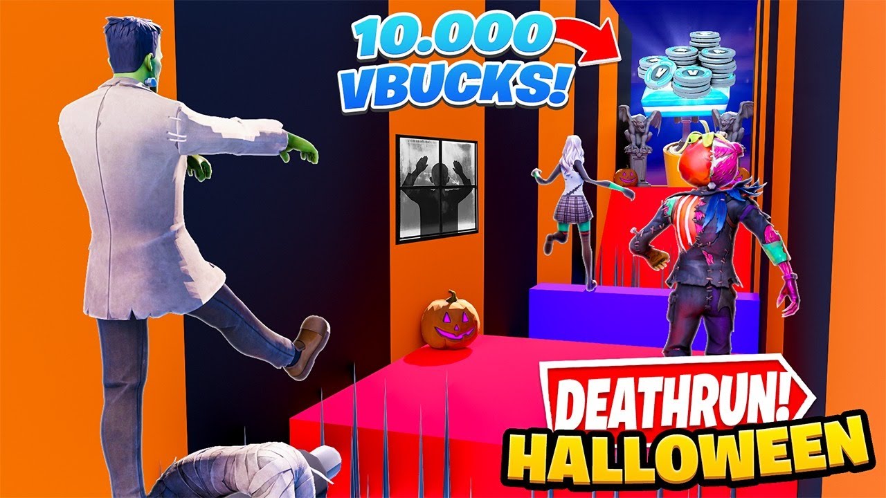 Vi SFIDO nella MIA NUOVA DEATHRUN di HALLOWEEN per 10.000 V-BUCKS!! Fortnite ITA