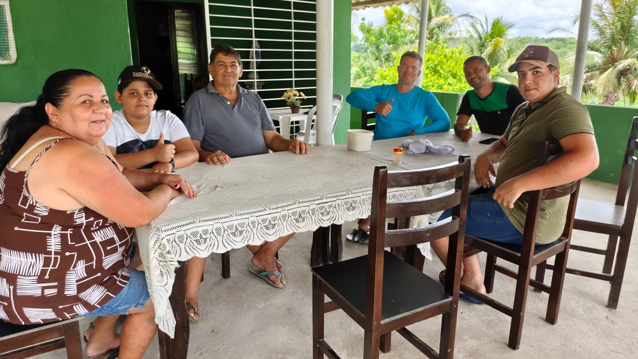 Almoço com Rafael no sítio Quartis, Em Bom Jardim, Pernambuco 