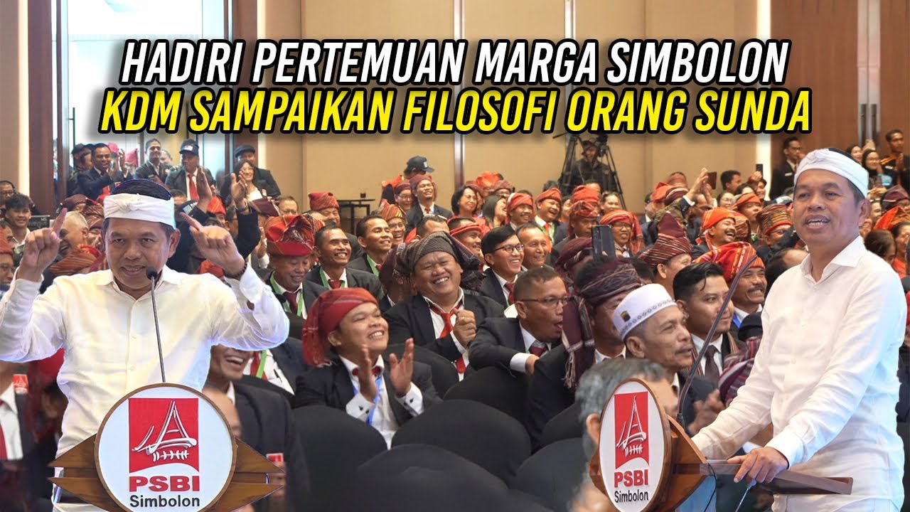 HADIRI PERTEMUAN MARGA SIMBOLON | KDM SAMPAIKAN FILOSOFI ORANG SUNDA