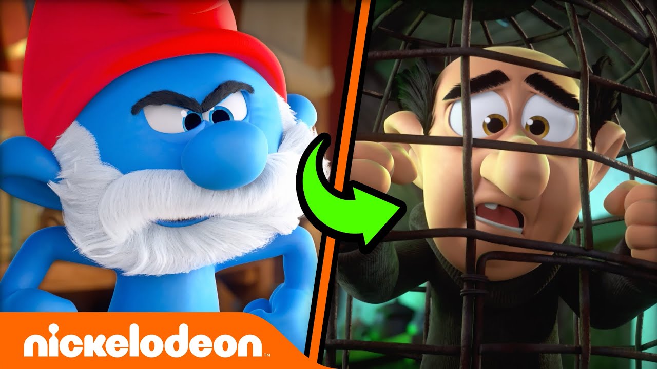 Papa Smurf SWAPS BODIES With Gargamel?! | The Smurfs | Nicktoons