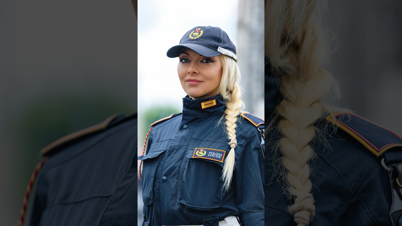 Surtrised the  Italian policewoman🥰 