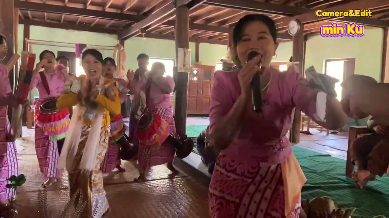 ကရဝိတ်သံအိုးစည်အဖွဲ့#ပေပင်ကုန်းကျေးရွာ၊နတ်မောက်မြို့နယ် အလှူအလှည့်