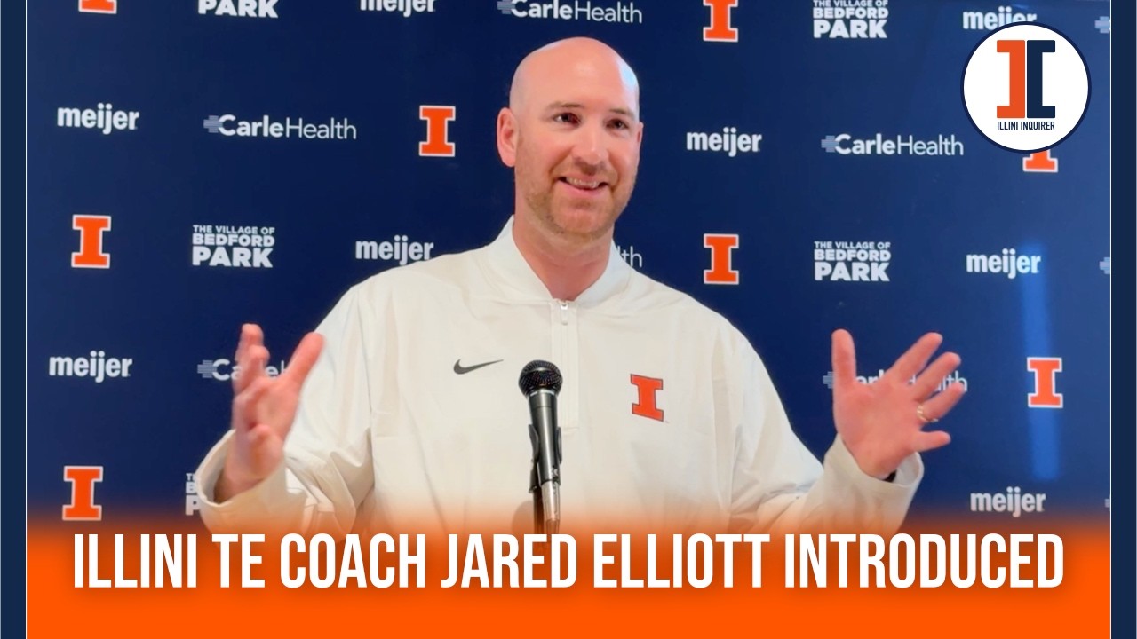 Illini TEs coach Jared Elliott introductory press conference