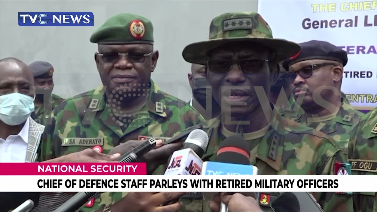 Chief Of Defence Staff Parleys With Retired Military Officers In Tackling Insecurity