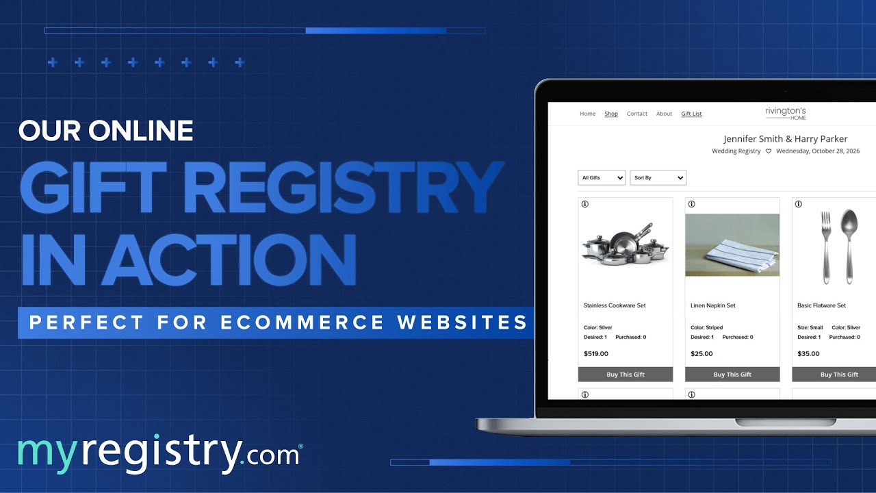 MyRegistry E-Commerce Demo | Online Gift Registry Walkthrough For Retailers
