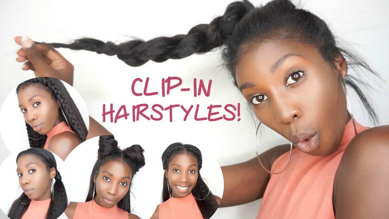 5 Easy Clip-in Back To School Hairstyles! | Knappy Hair Extensions