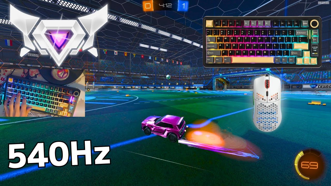 KBM ASMR 😴 Rocket League Ranked 🏆 Satisfying 360 FPS 4K